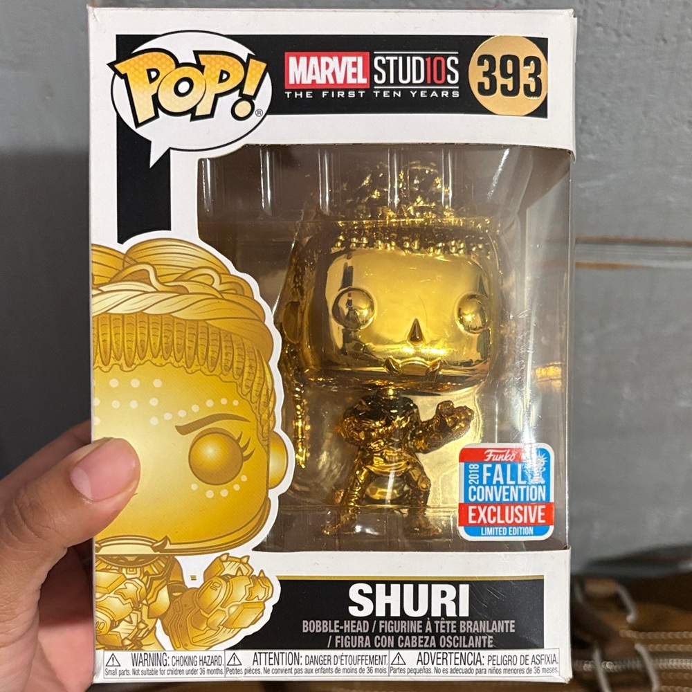 Funko Pop! Marvel Shuri Exclusive Gold Figure